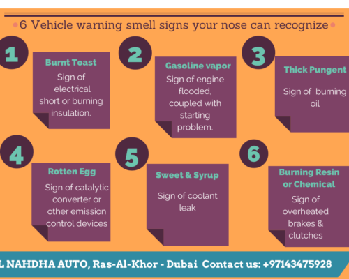 car warning smells causes