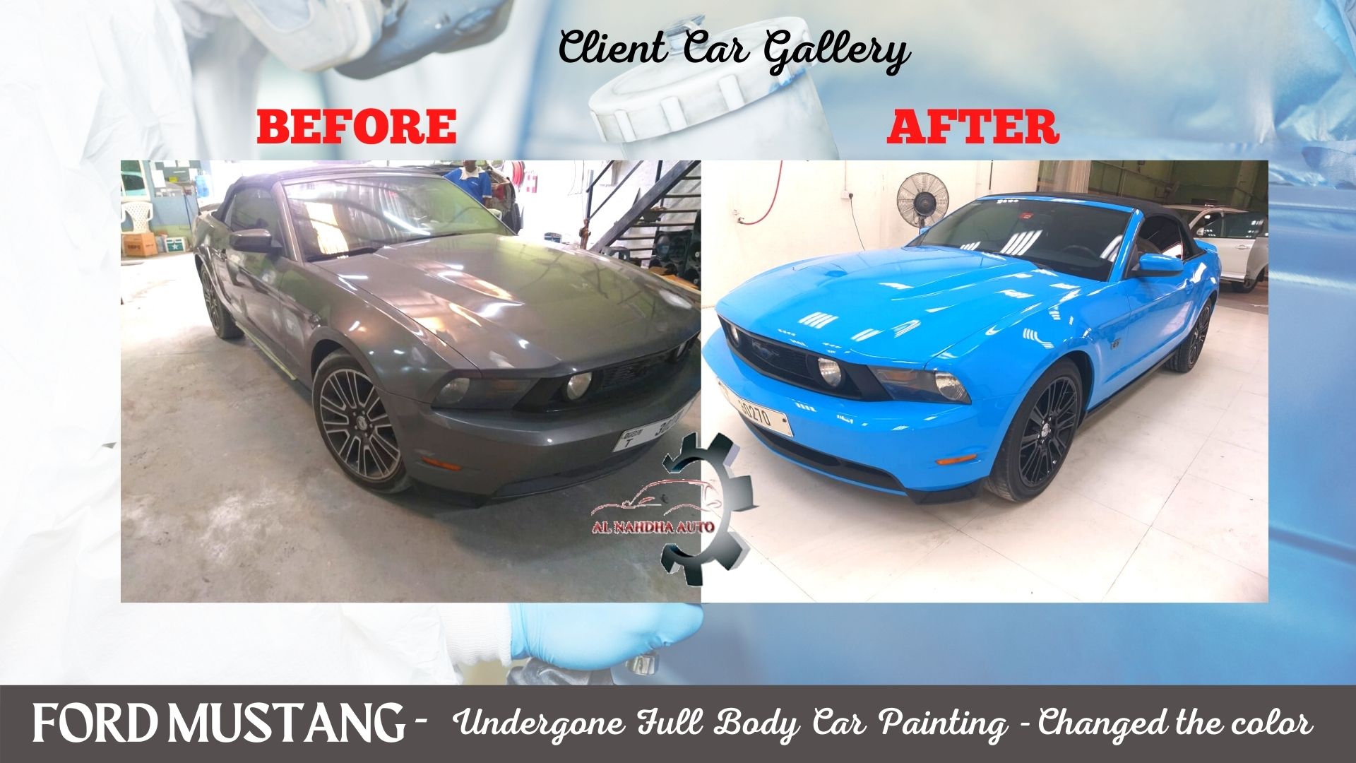 Ford Mustang Full Body Car Painting