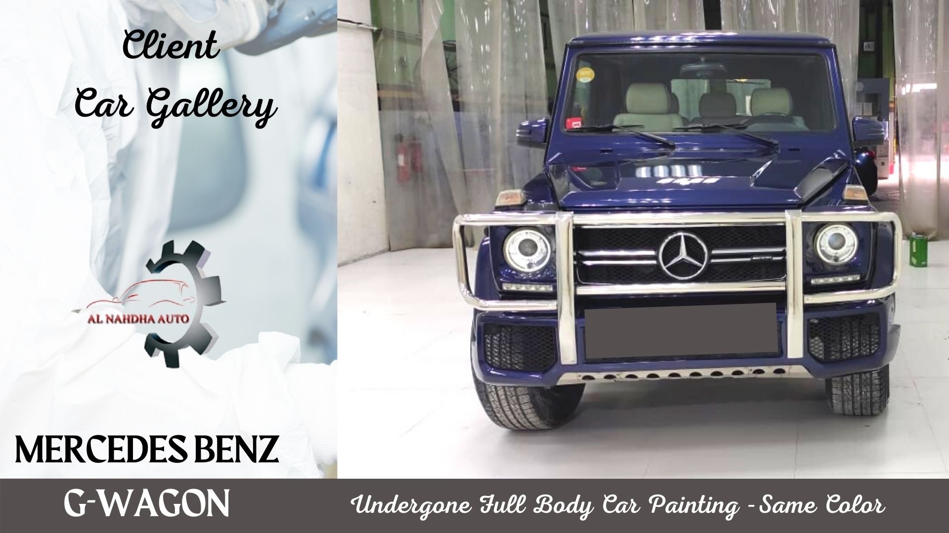 Full Body Car Painting Mercedes Banez G-Wagon