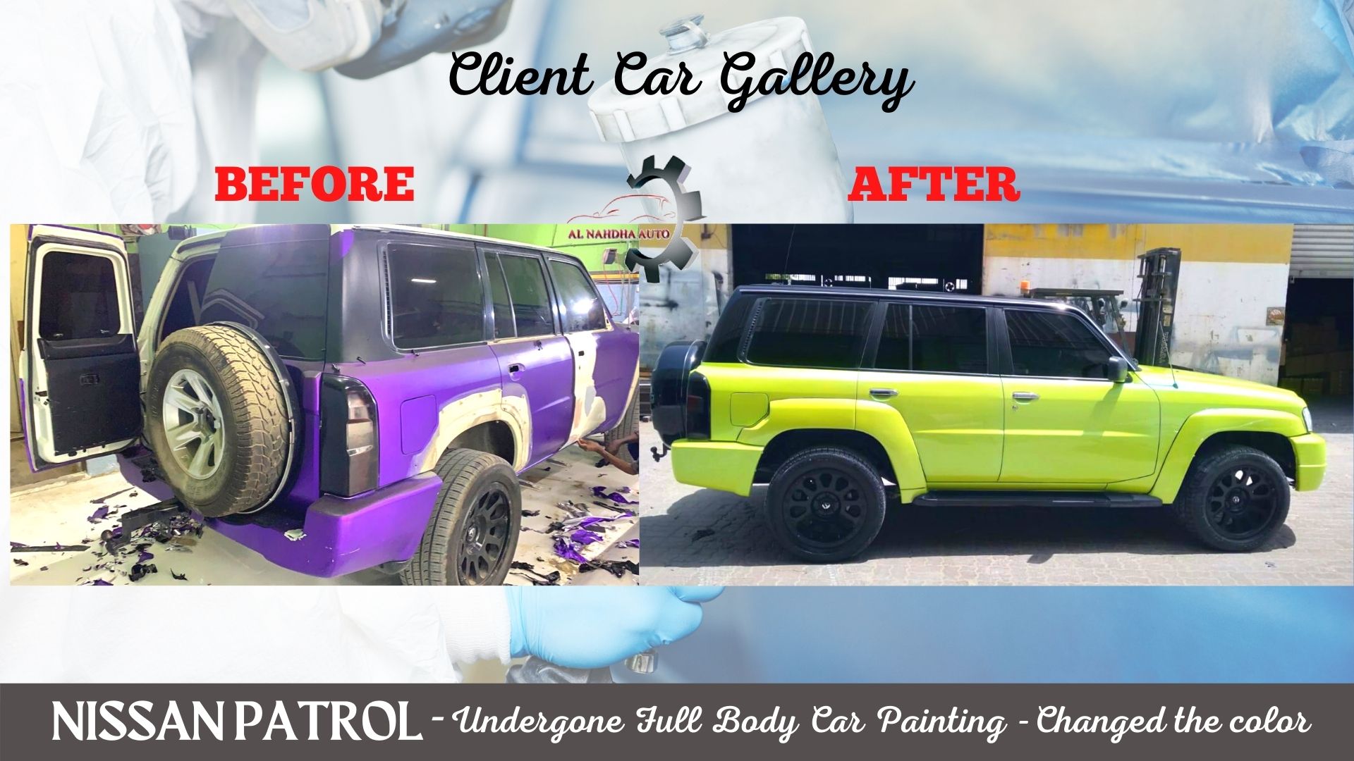 Full Body Car Painting Nissan Patrol