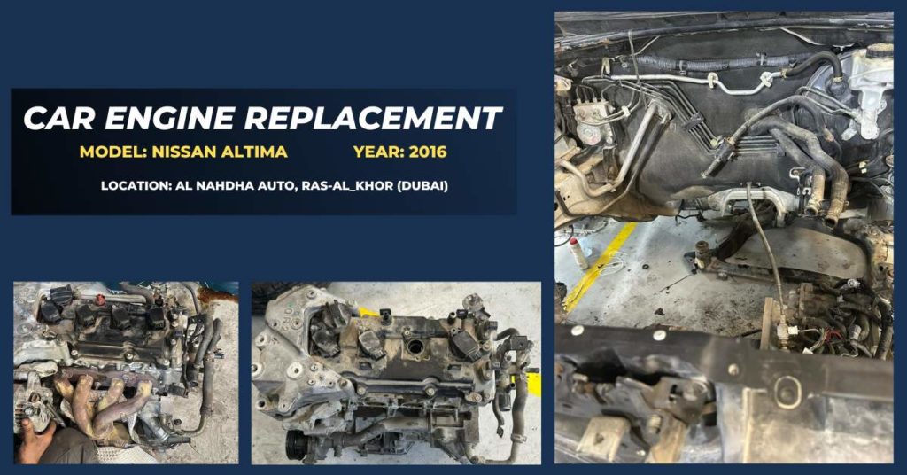Car Engine Replacement Dubai|Nissan Altima Car Engine Replace
