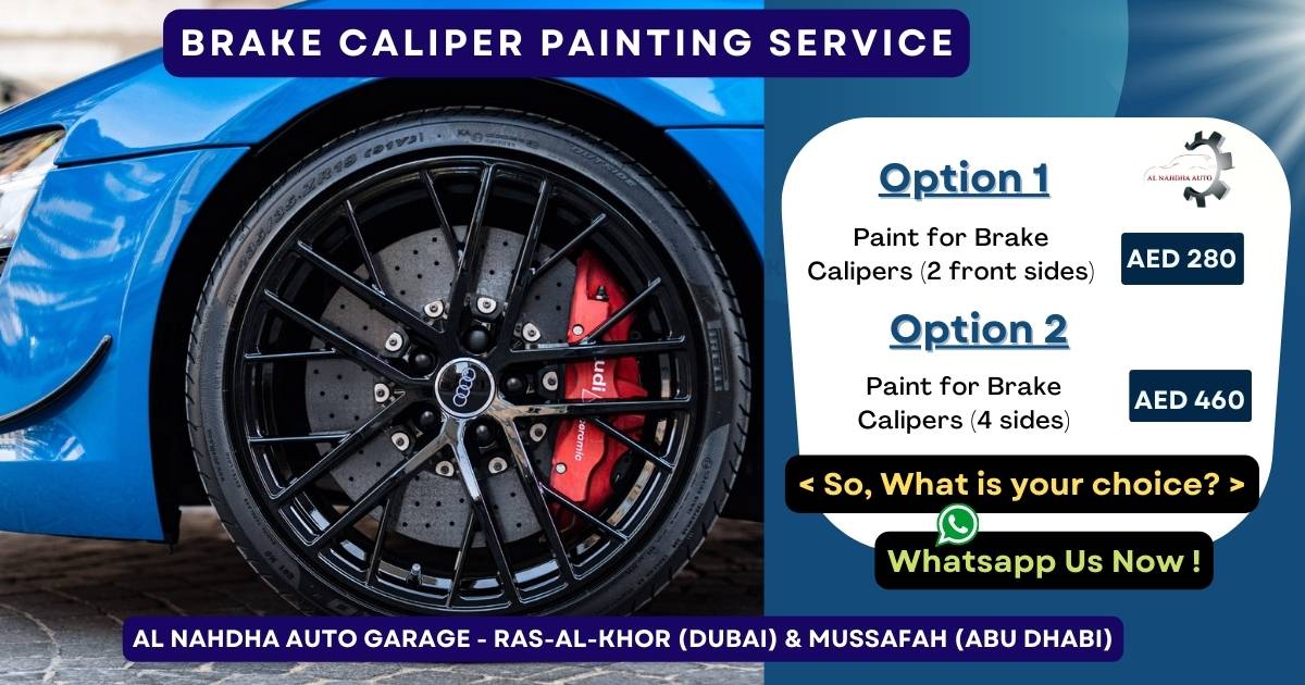 Brake caliper paint in Dubai