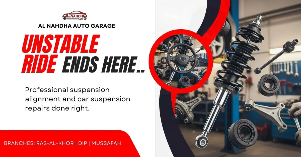 Car Suspension Alignment near me Dubai|Shock Absorber car Replacement
